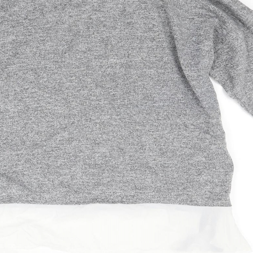 Primark Womens Grey   Pullover Jumper Size 10