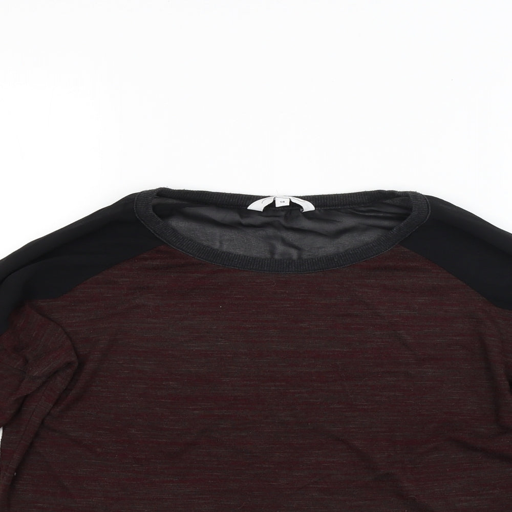 New Look Womens Brown  Knit Pullover Jumper Size 14