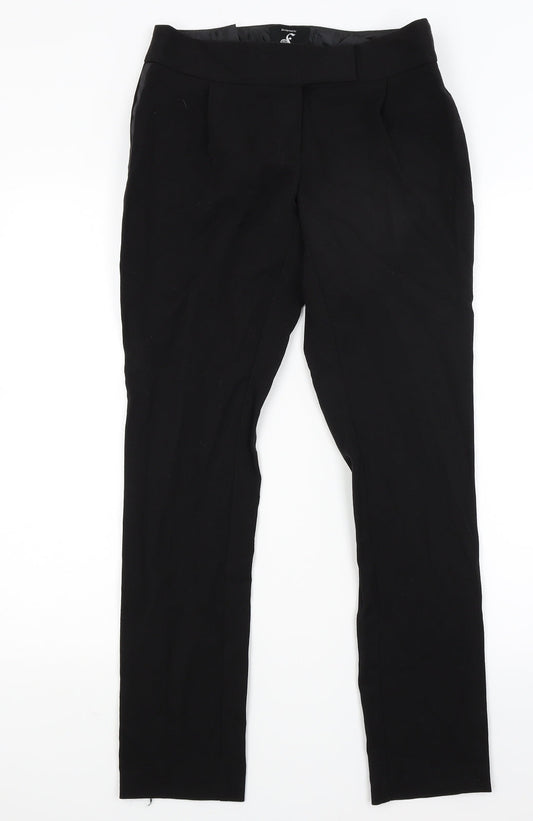 Ferne Cotton Womens Black   Trousers  Size 8 L26 in
