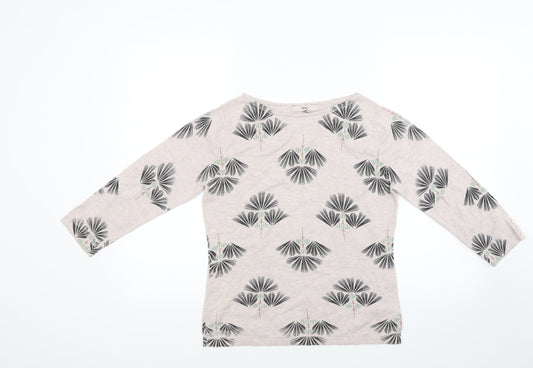 NEXT Womens Beige Floral  Pullover Jumper Size 12