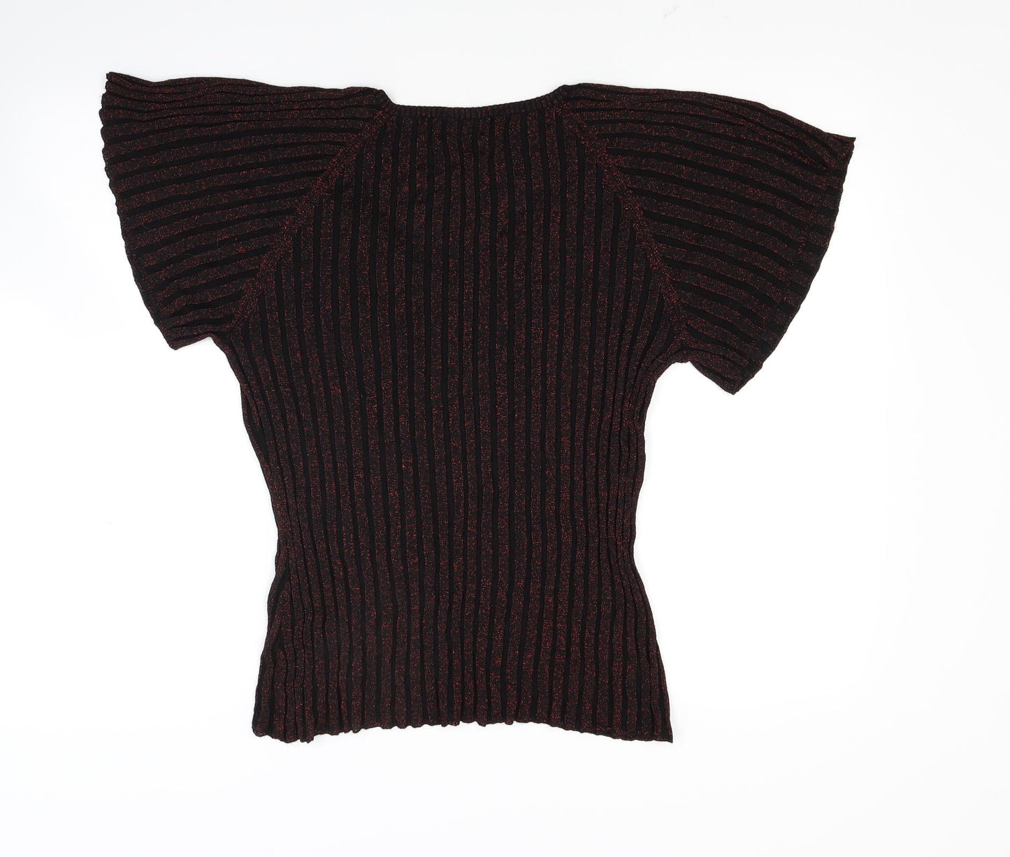 M&Co Womens Black   Jersey Blouse Size L
