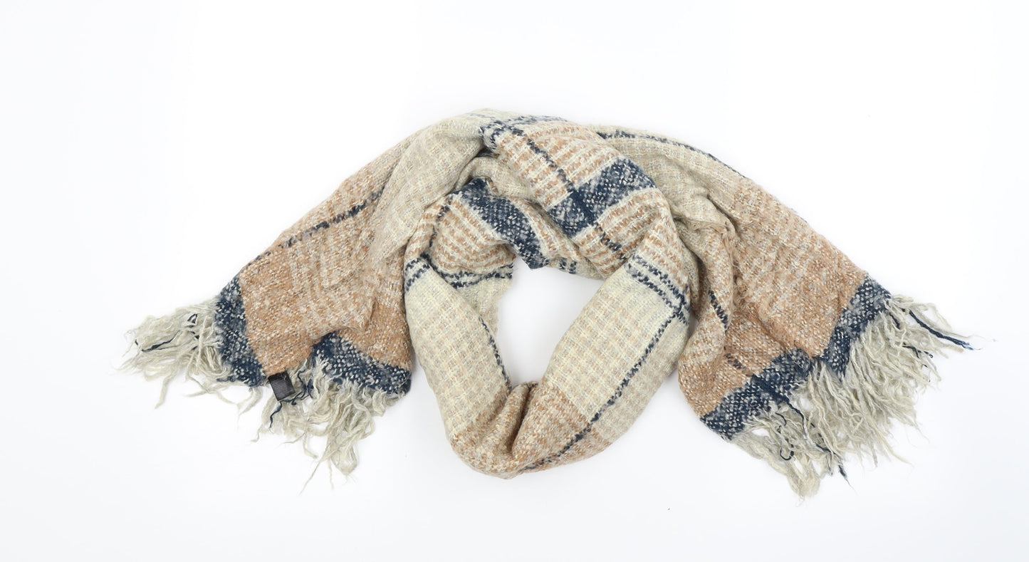 Accessorize Womens Beige Check   Shawl/Wrap