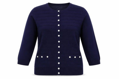 dixie Womens Blue   Cardigan Jumper Size L