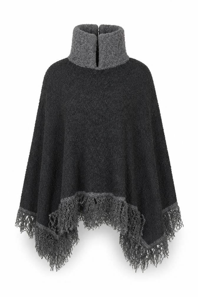 Preworn Womens Grey   Jacket Poncho One Size
