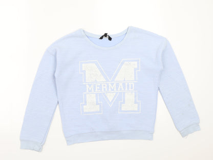 New Look Girls Blue   Pullover Jumper Size 12 Years