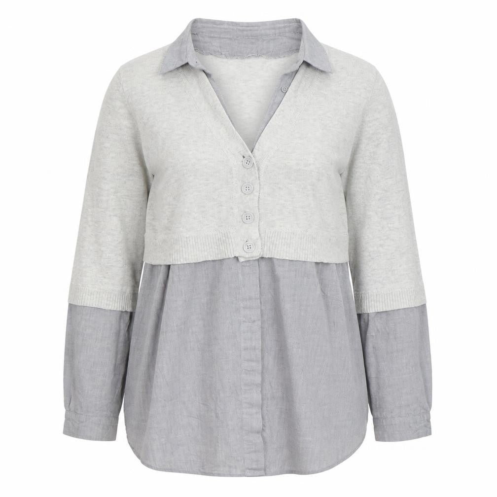 Kookai Womens Grey   Basic Button-Up Size 2