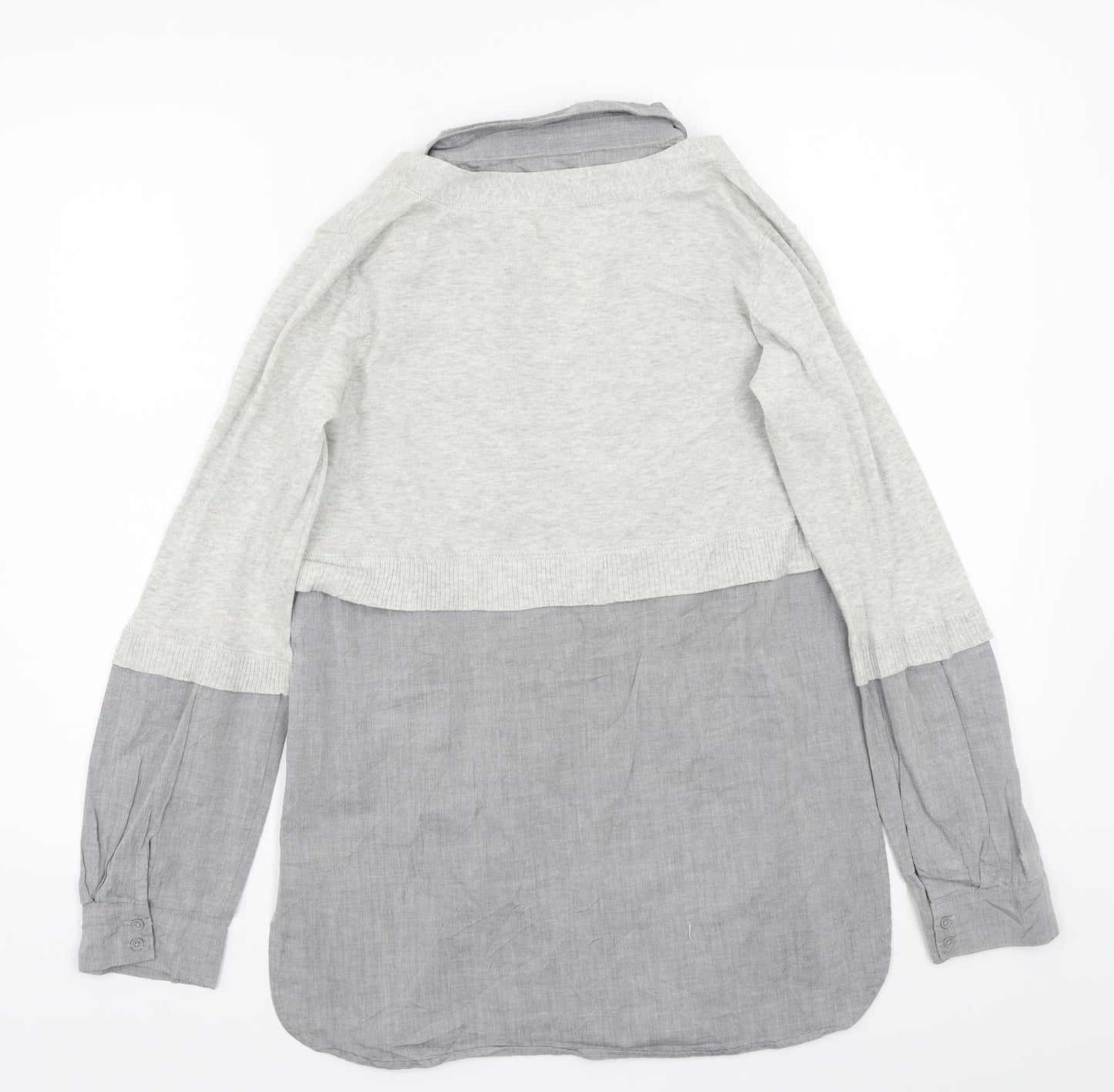 Kookai Womens Grey   Basic Button-Up Size 2