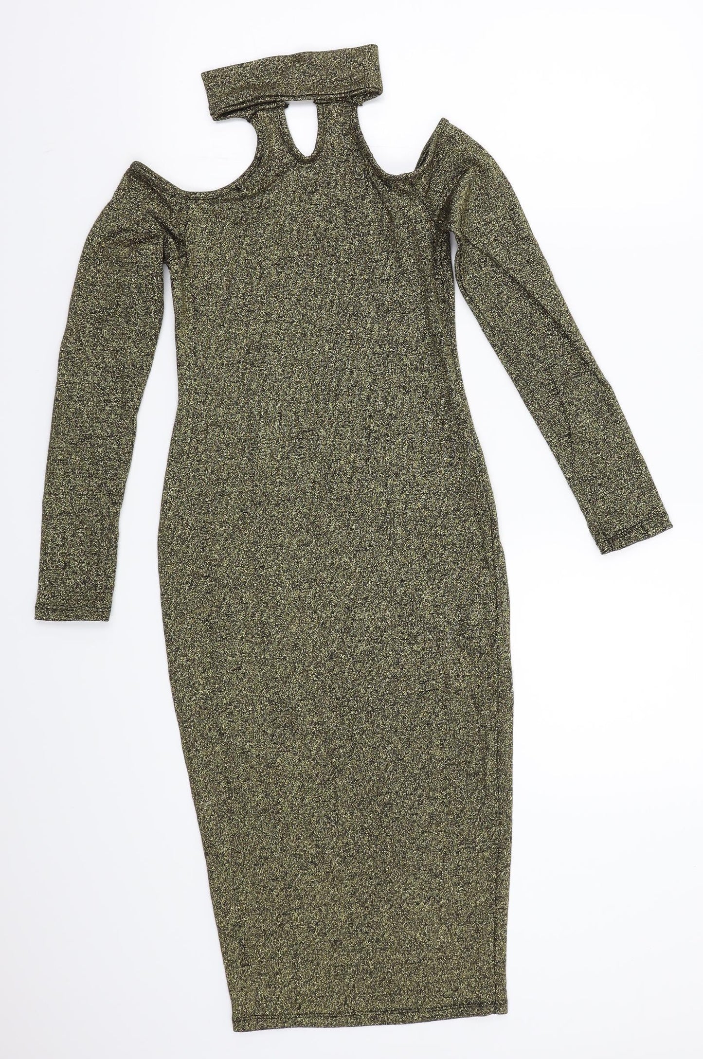 Preworn Womens Gold   A-Line  Size 8