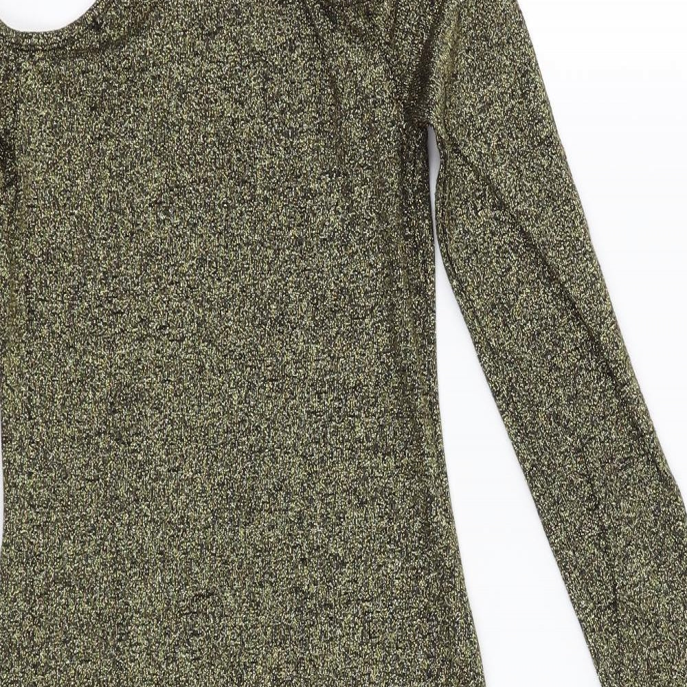 Preworn Womens Gold   A-Line  Size 8