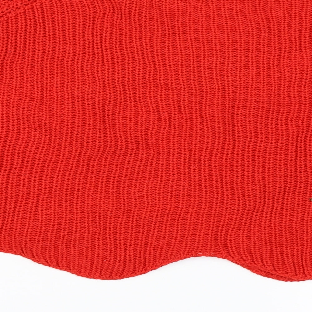 New Look Womens Red   Pullover Jumper Size M