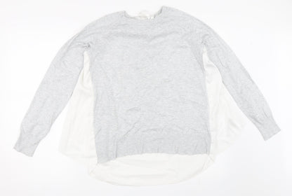 Next Womens Grey   Pullover Jumper Size 10
