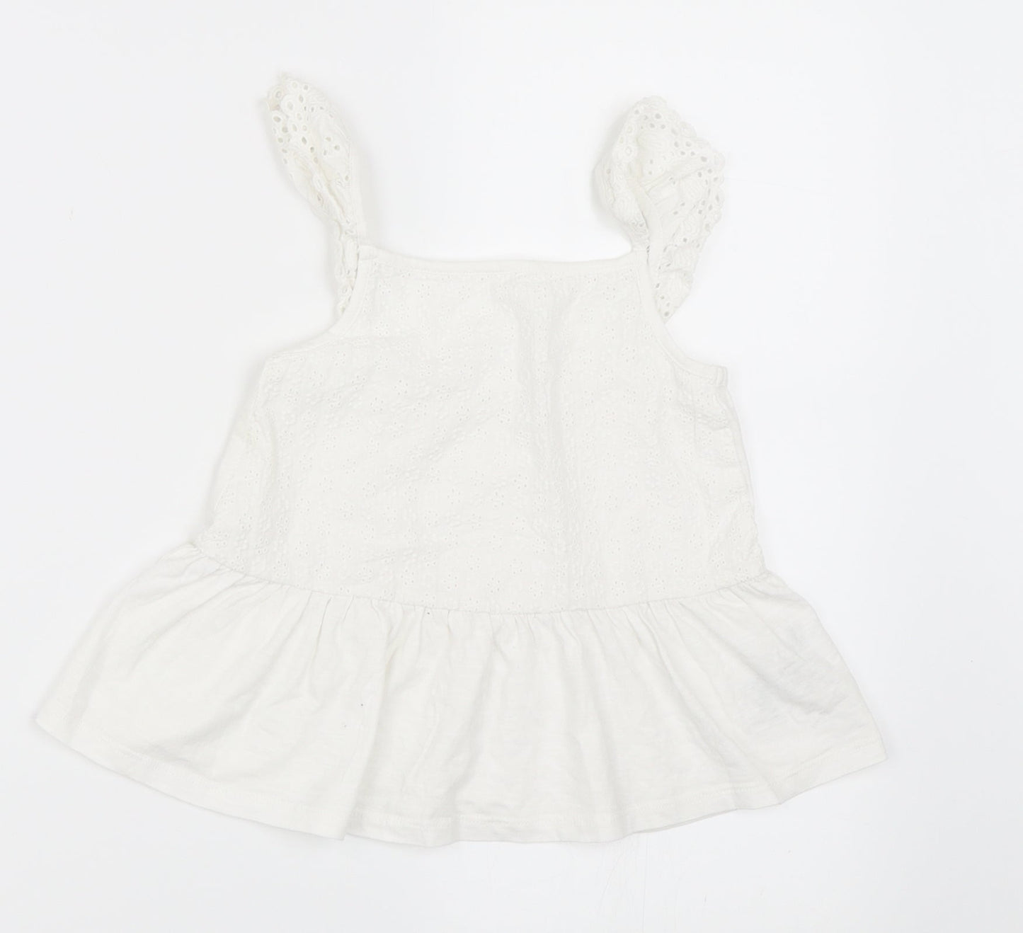 NEXT Girls White   Basic Blouse Size 5 Years
