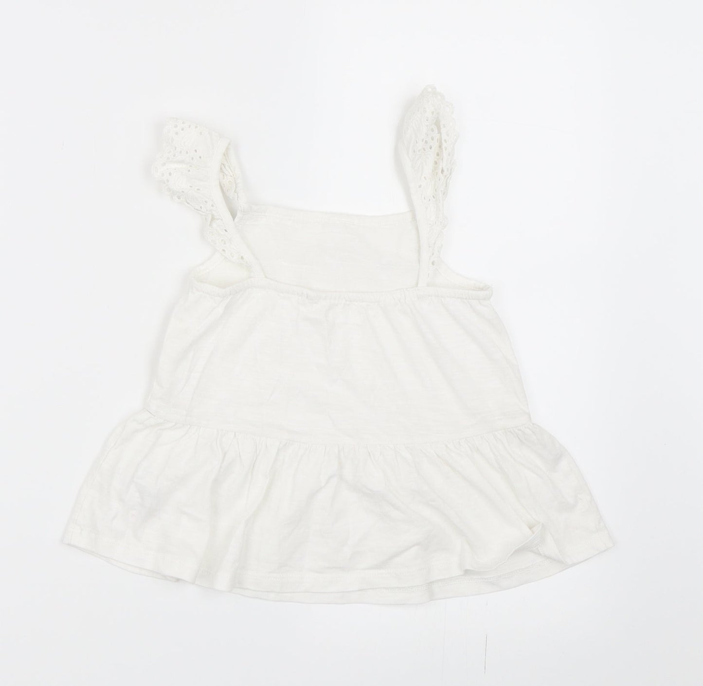 NEXT Girls White   Basic Blouse Size 5 Years