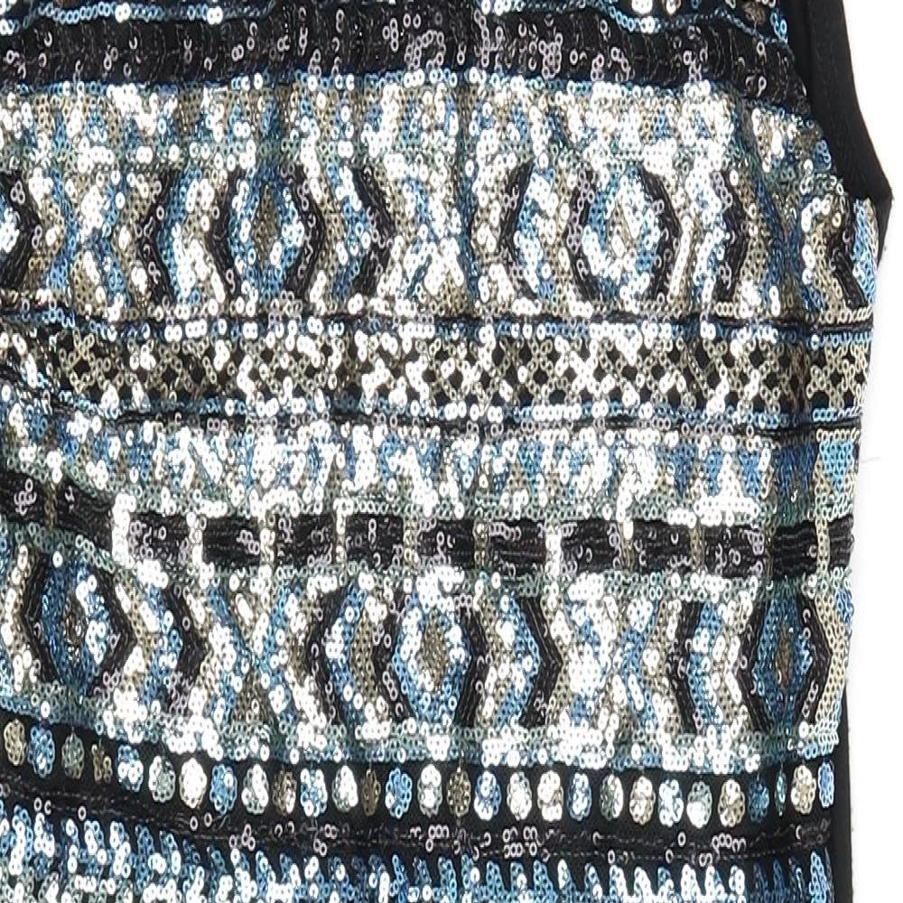 Maia Hemera Womens Black Geometric  Mini  Size M