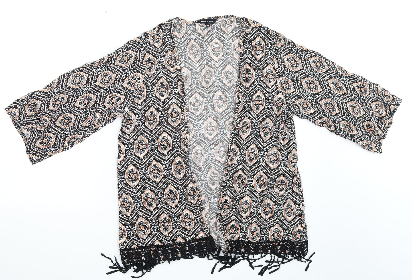 New Look Womens Multicoloured Argyle/Diamond  Basic Blouse Size 10