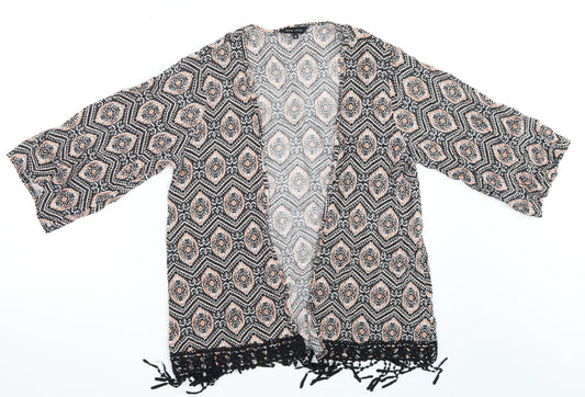 New Look Womens Multicoloured Argyle/Diamond  Basic Blouse Size 10