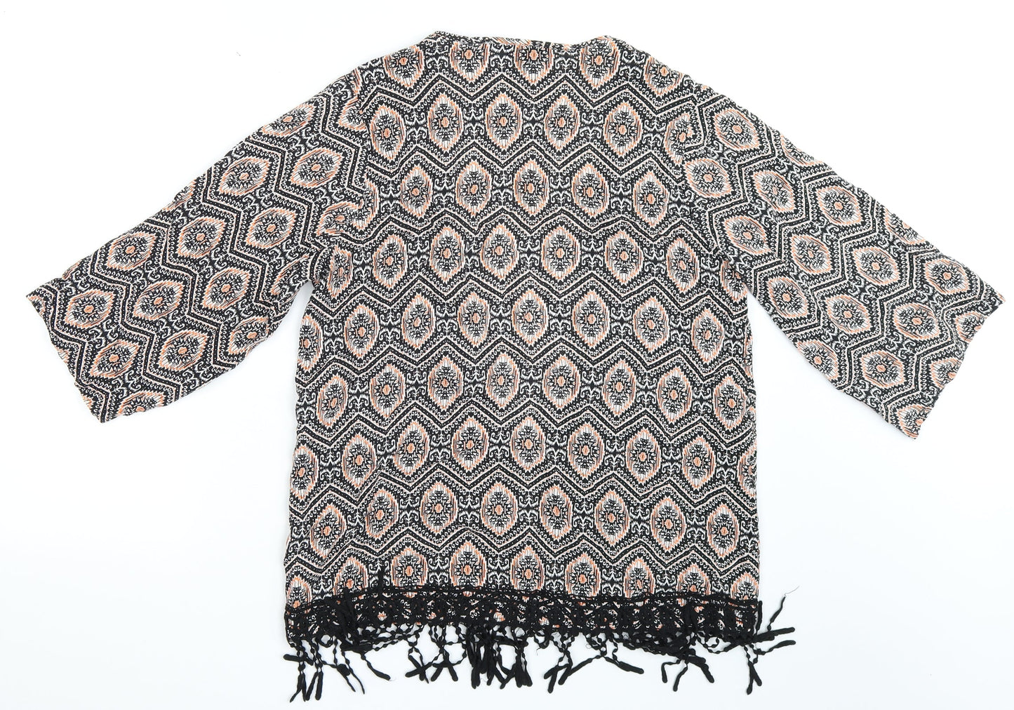 New Look Womens Multicoloured Argyle/Diamond  Basic Blouse Size 10