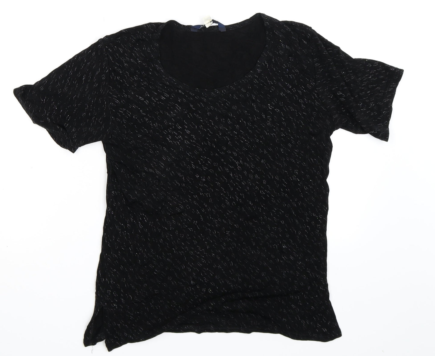 Twotone Womens Black   Basic T-Shirt Size 12