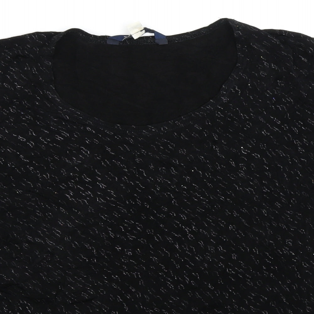 Twotone Womens Black   Basic T-Shirt Size 12