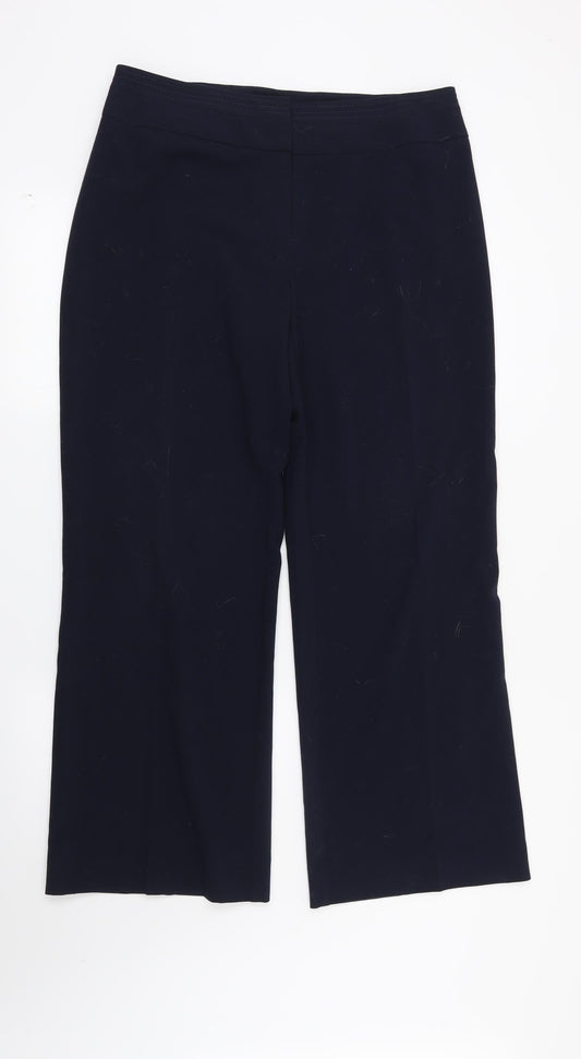Marks and Spencer Womens Blue   Trousers  Size 12 L28 in