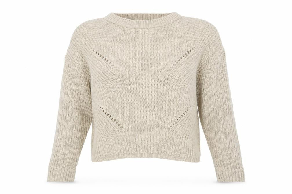 Boohoo Womens Beige   Pullover Jumper Size S
