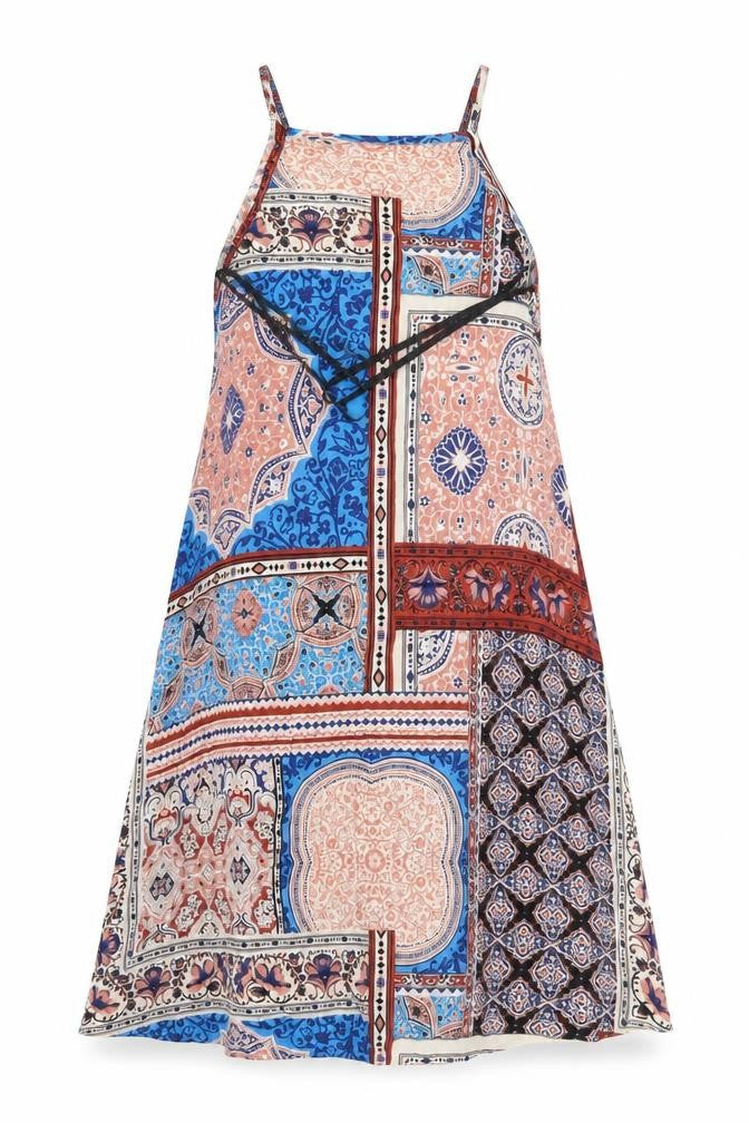 Atmosphere Womens Beige Paisley  Slip Dress  Size 10