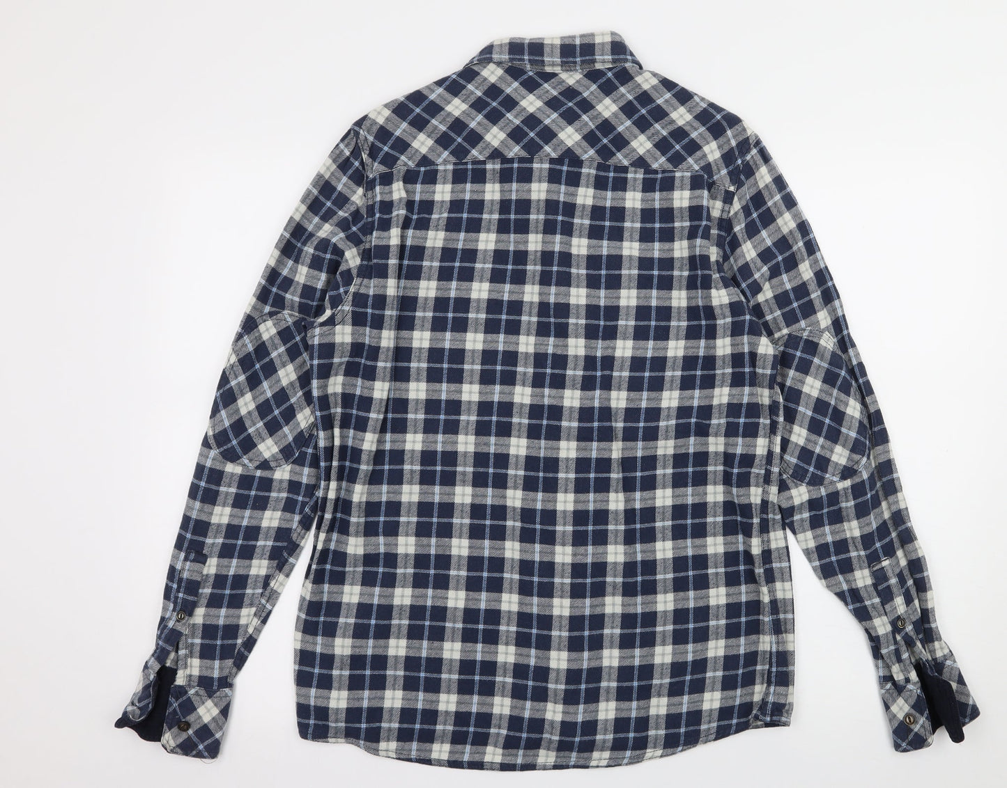Easy Mens Black    Button-Up Size M