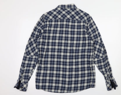 Easy Mens Black    Button-Up Size M