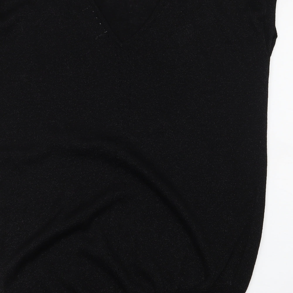 NEXT Womens Black  Knit Pullover Jumper Size 12  - cut out back