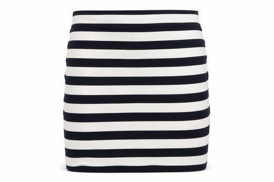 H&M Womens Blue Striped Jersey A-Line Skirt Size S