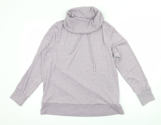 George Womens Purple  Knit Pullover Jumper Size 12