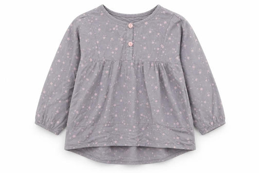 H&M Girls Grey Geometric  Shirt Dress  Size 12-18 Months