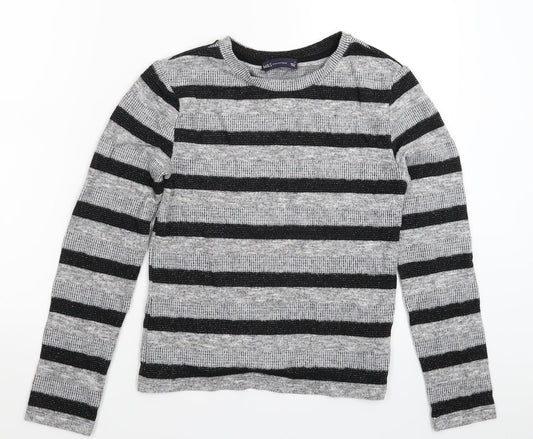 Marks and Spencer Womens Multicoloured Striped Knit Pullover Jumper Size 8