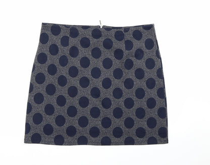Mitzy Womens Blue Polka Dot  A-Line Skirt Size 20
