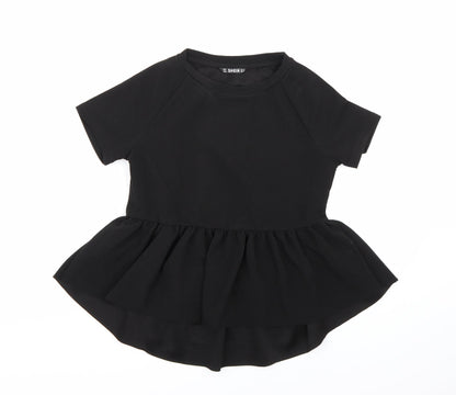 Preloved SHIEN Womens Black   Basic Blouse Size XS - Front