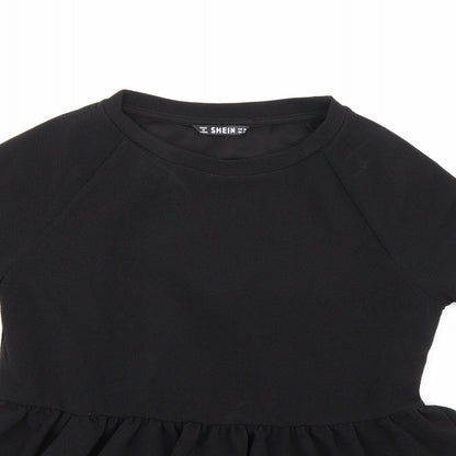 Preloved SHIEN Womens Black   Basic Blouse Size XS - Detail