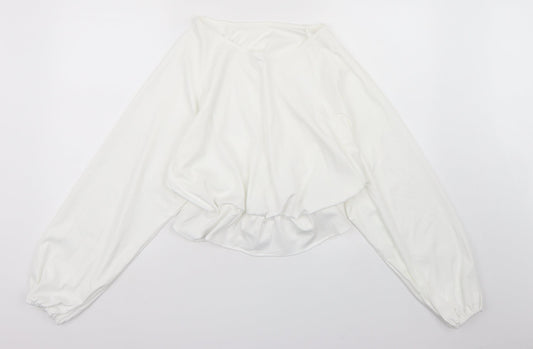 Preworn Womens White   Basic Blouse Size S