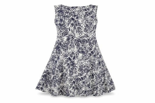 New Look Womens Blue Floral  A-Line  Size 8