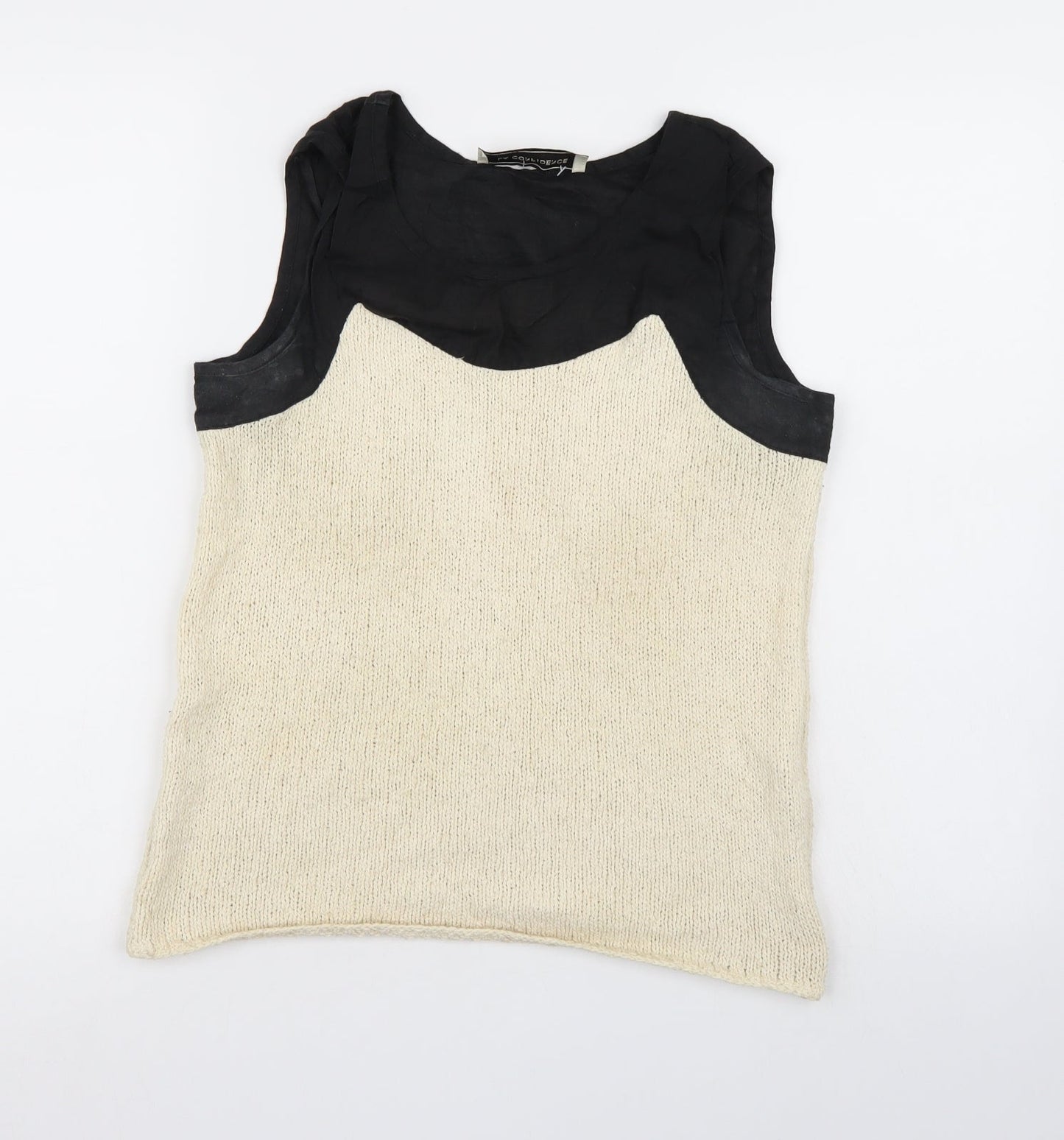 La Confidence Womens Beige  Knit Pullover Jumper Size L