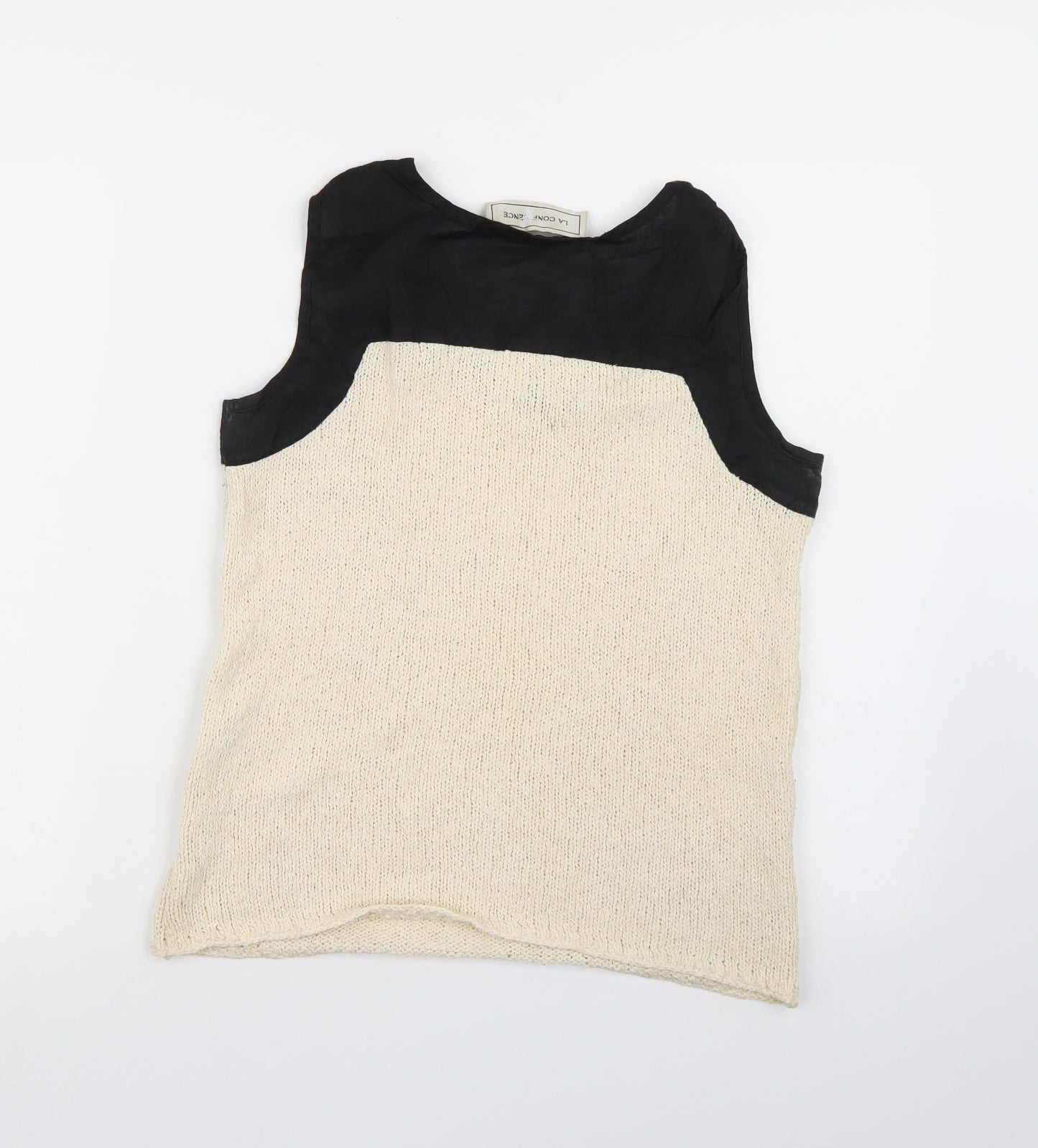 La Confidence Womens Beige  Knit Pullover Jumper Size L