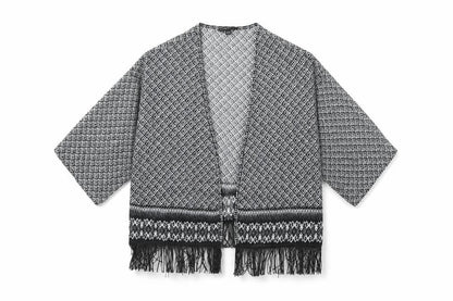Candy Couture Girls Black Geometric  Cardigan Jumper Size 12-13 Years
