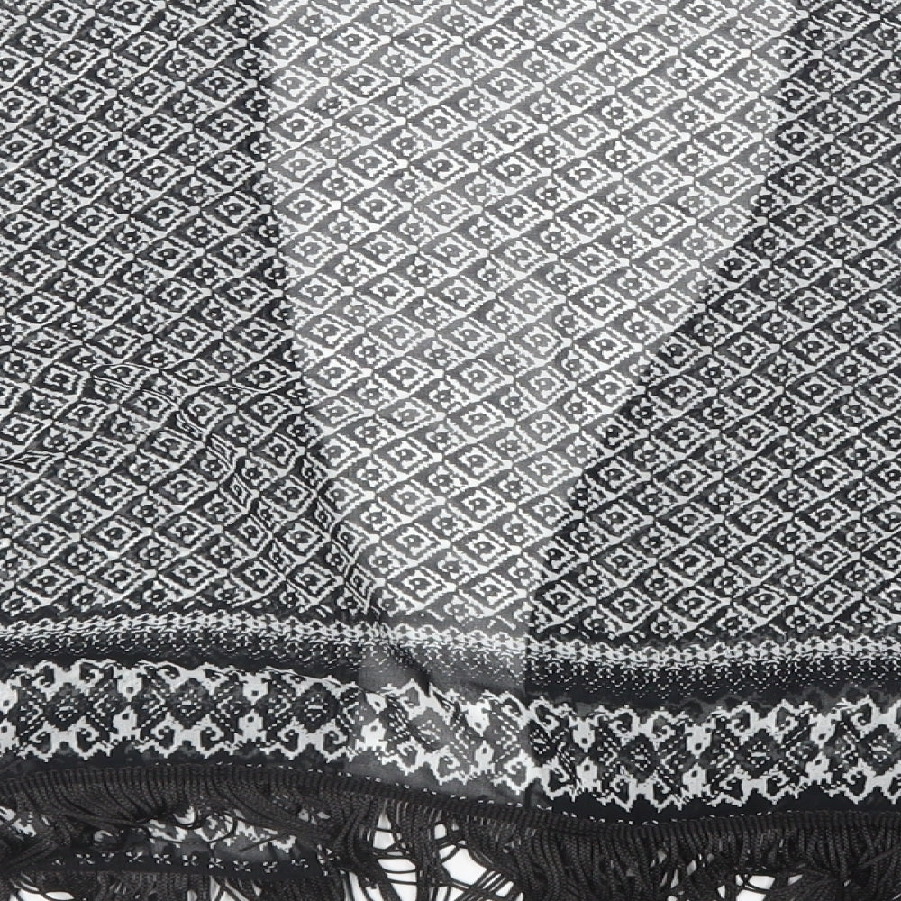 Candy Couture Girls Black Geometric  Cardigan Jumper Size 12-13 Years