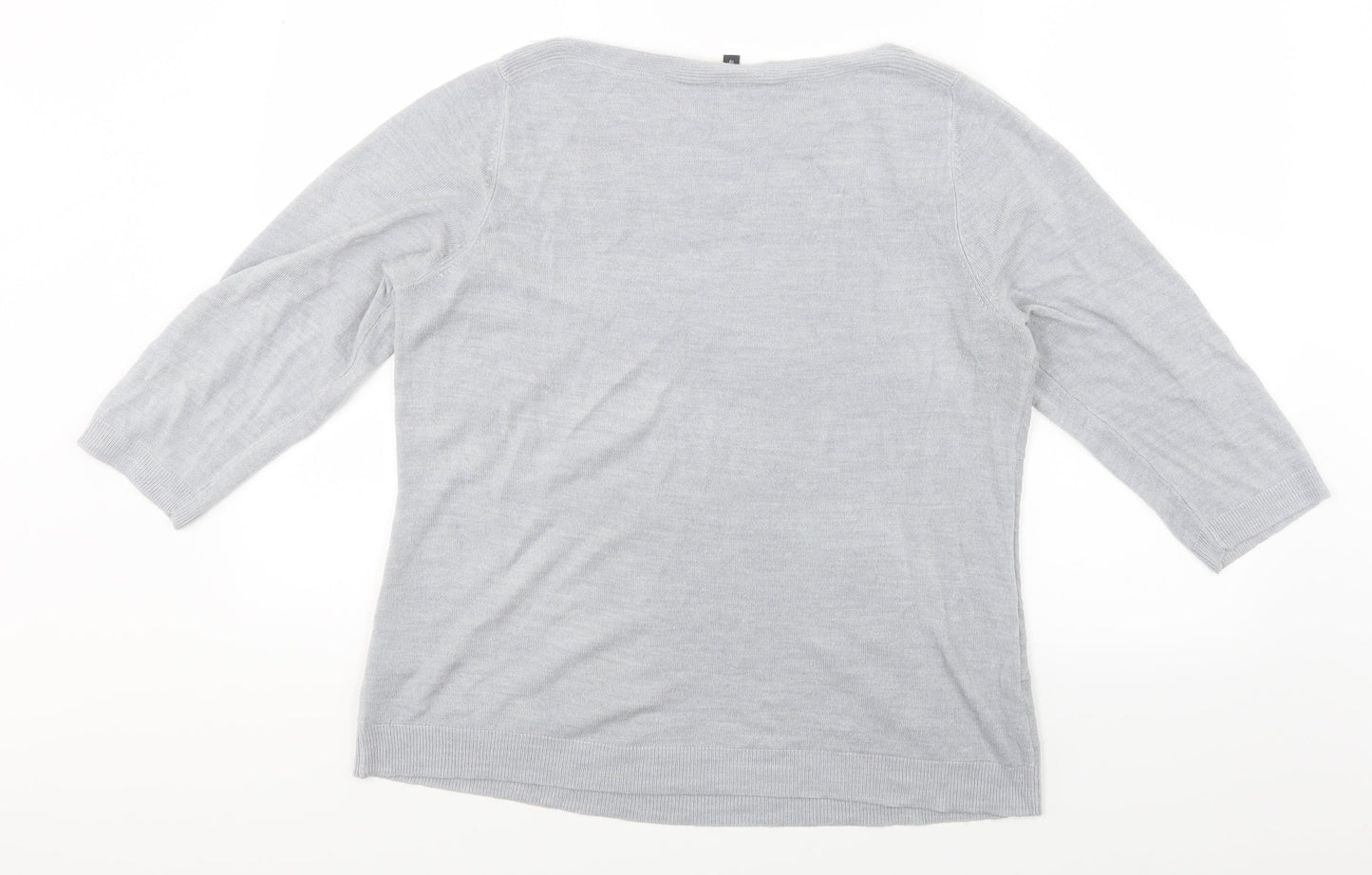 Bonmarché Womens Grey   Pullover Jumper Size 18