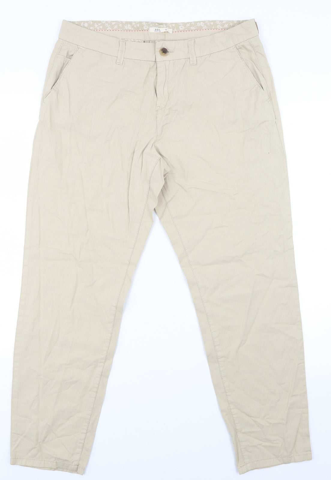 EDC Womens Beige   Trousers  Size XL L28 in