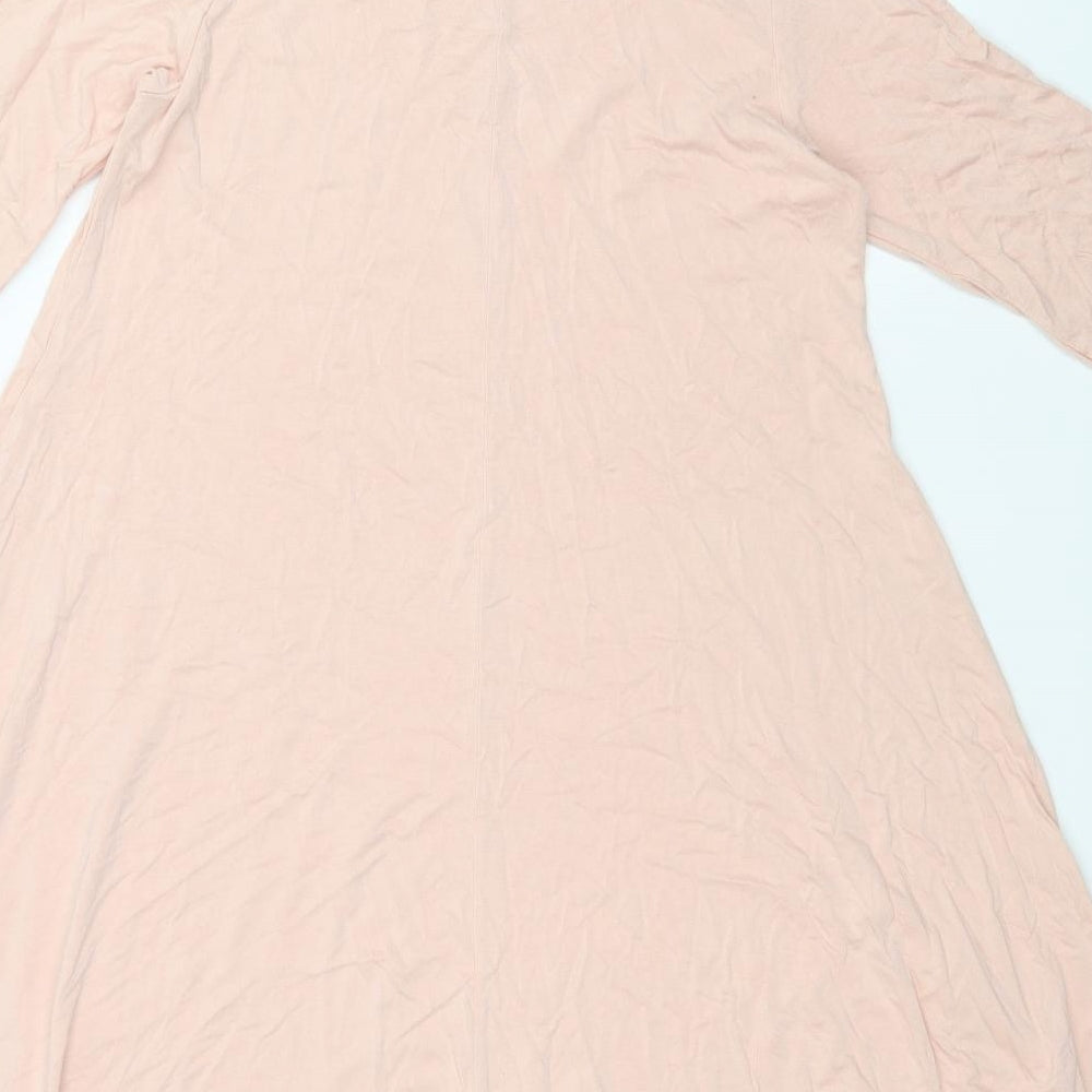 Boohoo Womens Pink   Tunic T-Shirt Size 10