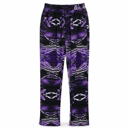 Preworn Womens Purple Geometric  Trousers  Size 26 in L30 in