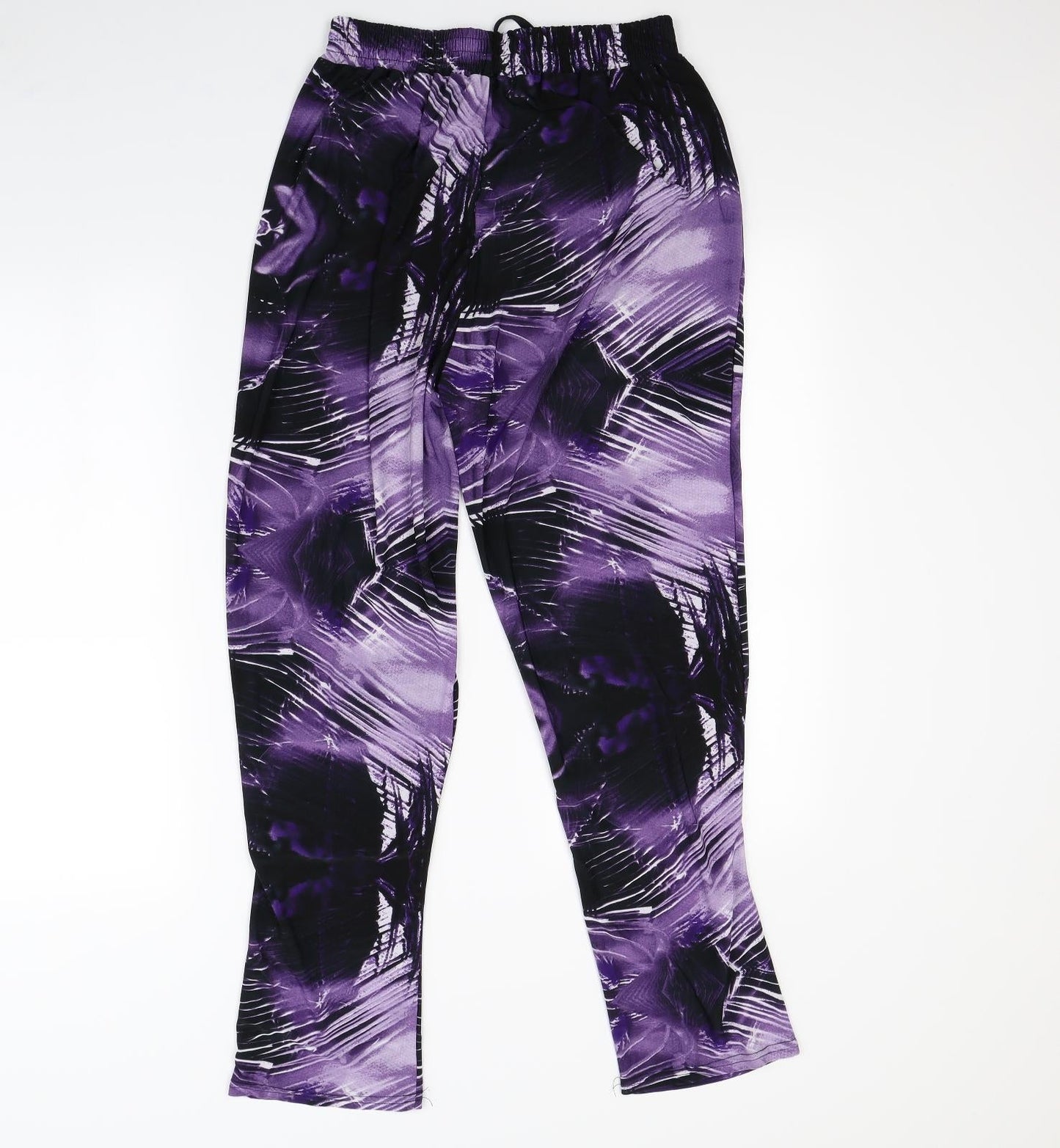 Preworn Womens Purple Geometric  Trousers  Size 26 in L30 in