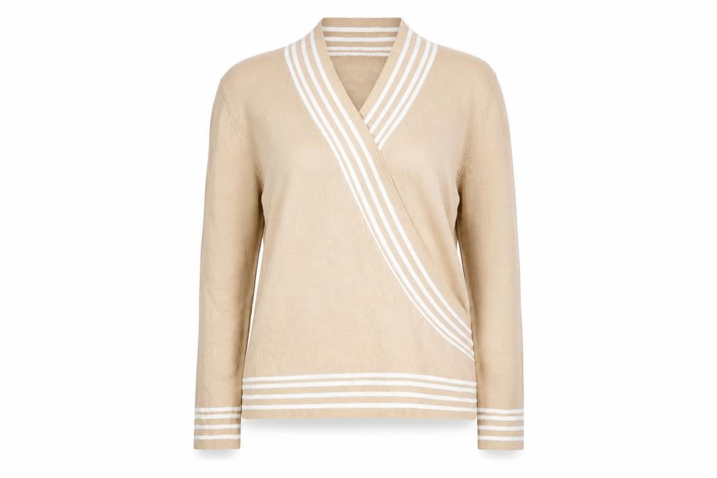 Roman Womens Beige  Rayon Pullover Jumper Size S