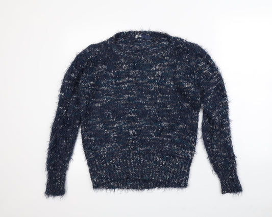 Isle Womens Blue   Pullover Jumper Size M