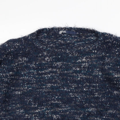 Isle Womens Blue   Pullover Jumper Size M